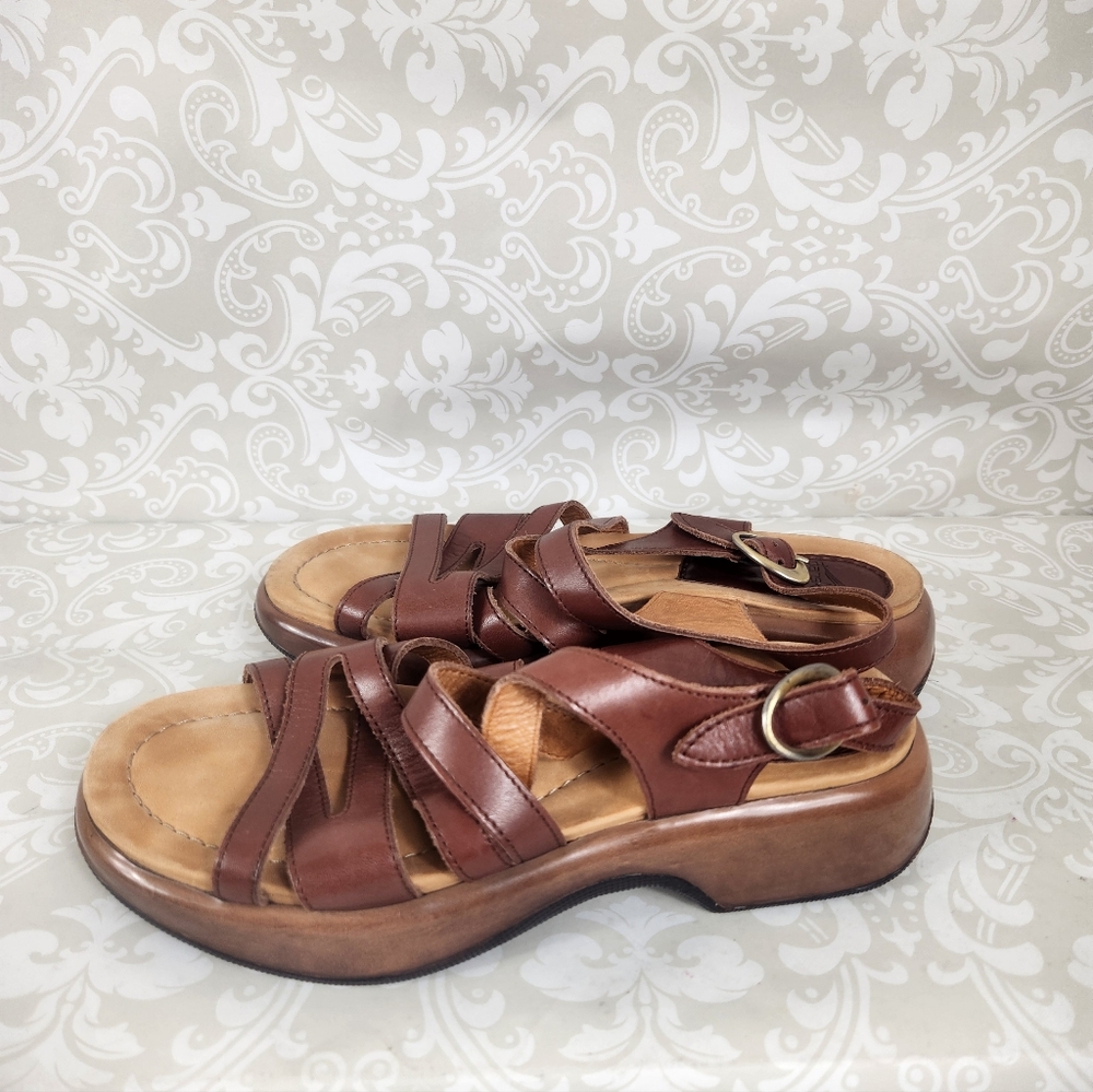 EUC Dansko Chestnut Leather Sandals - Picture 3 of 6